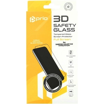 Prio Закалено защитно стъкло за Samsung Galaxy S20 Plus, Full Cover 3D, черно (13346)