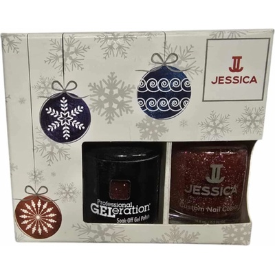 Jessica Зимен комплект Jessica: Персонализирани цветове Лак за нокти Purple Lust 148 ml + Professional GELeration Полупостоянен лак за нокти Purple Lust 15 ml