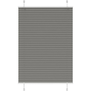 vidaXL Плисирана щора Антрацит 90x150 cm Ширина на плата 89, 4 cm (4015090)