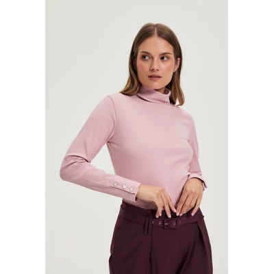 Moodo Памучна поло блуза розова Moodo Moodo | Rozov | ЖЕНИ | XXL