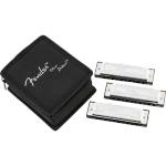 Fender Blues Deluxe Harmonica 3 pack with Case