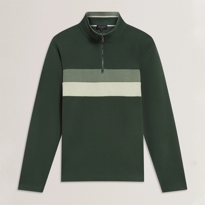 Ted Baker Men's 1/4 Zip Fleece - Green