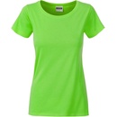 James & Nicholson Klasické dámské tričko z biobavlny 8007 Olivová