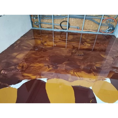 Protiskluzová Epoxidová hmota ROKOFLOOR® INDUSTRY ESP RAL 8025 Světle hnědá 25KG set