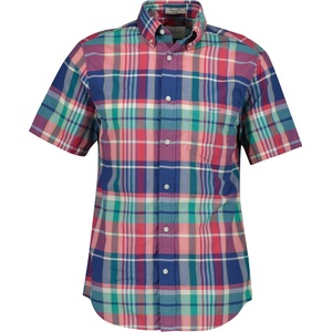 Gant Риза с къс ръкав Gant Men's Patterned Short Sleeve Shirt - Rose Red 641