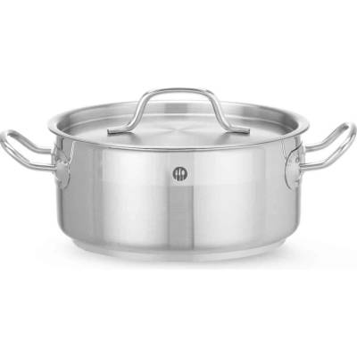 HENDI Hrnec nízký s poklicí 2,8 l 200 mm Profi Line 830208