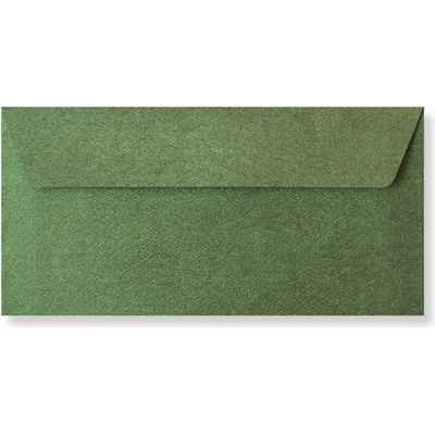 Envelopes Ltd. Barevná obálka DL tmavě zelená texture ,balení 50 ks 529682