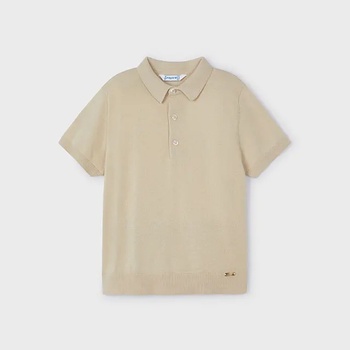 Image 1 of MAYORAL Поло тениска къс ръкав трокотаж рафия за мини момче Mayoral