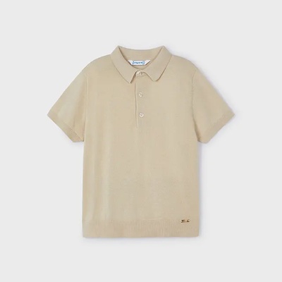 MAYORAL Поло тениска къс ръкав трокотаж рафия за мини момче Mayoral