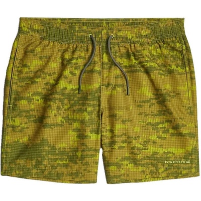 G-STAR Бански гащета G-Star Dirik Graphic swimming shorts - Green (Bright Chartreuse Shadow Camo)