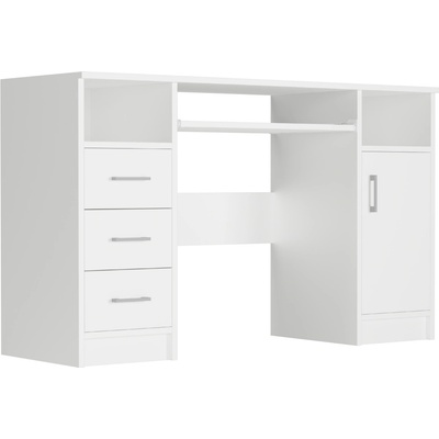 Framire Psací stůl s skříňkou a zásuvkami bílý MODERN N11 120 x 50 cm