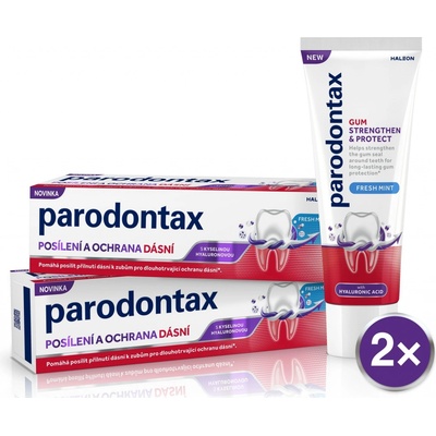 Parodontax Posilnenie a ochrana ďasien Fresh Mint 2 x 75 ml