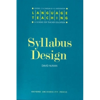Syllabus Design Nunan David Director the National Curriculum Resource Centre Adelaide