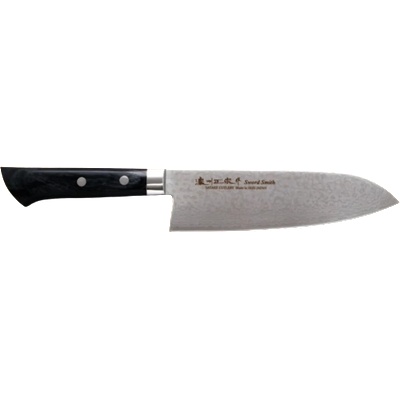 Satake Японски нож - SATAKE - ламинат дамаск - стомана VG10 - Santoku - 170mm-806-916