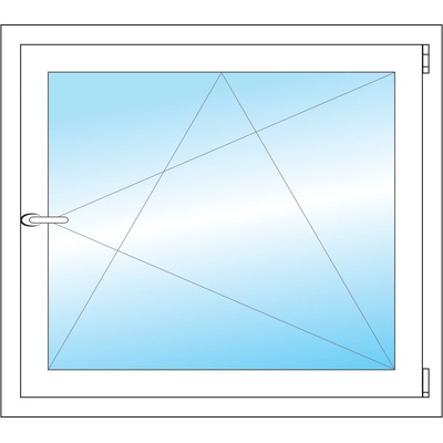 OKNA HNED Plastové okno 90x80 cm bílé otevíravé a sklopné pravé – Hledejceny.cz