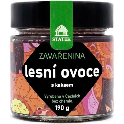 Hradecké delikatesy Zavarenina z lesného ovocia s kakaom 190g