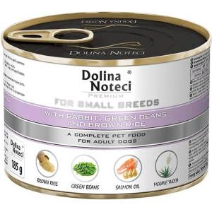 Dolina Noteci Premium Малки породи с заек, зелени фасоли и кафяв ориз 185 г