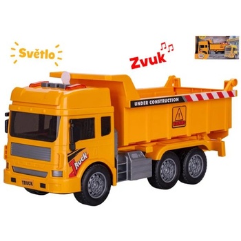 Mikro Авто строителен самосвал 27см с инерция на батерии със светлина и звук