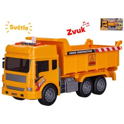 Mikro Авто строителен самосвал 27см с инерция на батерии със светлина и звук