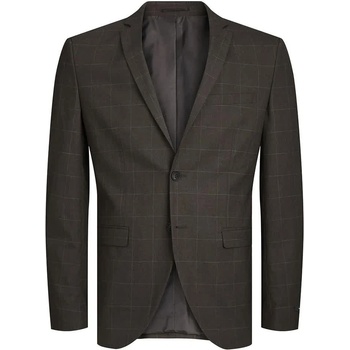 Jack & jones Сако Jack & jones Solaris Check blazer - Brown (Chocolate Torte / Checks Super Slim Fit)