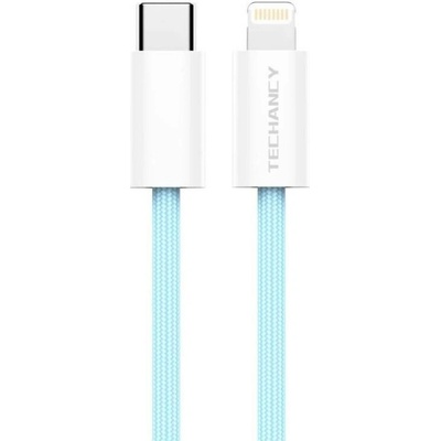 Techancy, TF05857 Opletený datový USB-C 1m modrý