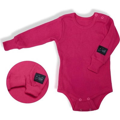 ESITO Rostoucí body žebrované Color HOT pink růžová