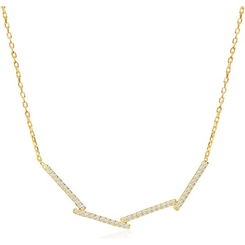 Image 1 of SAVICKI Колие с правоъгълници Savicki: злато, диаманти