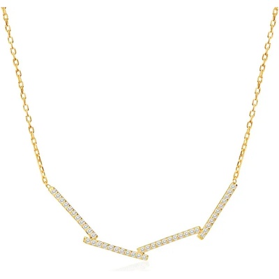 SAVICKI Колие с правоъгълници Savicki: злато, диаманти