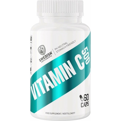 Swedish Supplements Vitamin C 500 PH Stomach Friendly 60 kapsúl