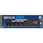 ORVALDI Удължител, Orvaldi, 5 гнезда, 1, 5 м, черен