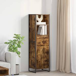 vidaXL Шкаф за книги Опушен дъб 43 x 36 x 150.5 см Инженерна дървесина (886626)