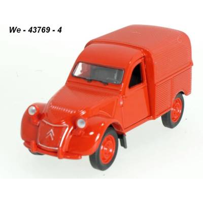 Welly Citroen 2 CV Fourgonnette red code 43769 modely aut 1:34