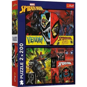 Trefl Puzzle Marvel 2 x 200 парчета Спайдърмен денем и нощем (13314)