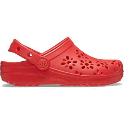Crocs Детски чехли Crocs Unisex Kids' Classic Floral Clogs - Cherry Red