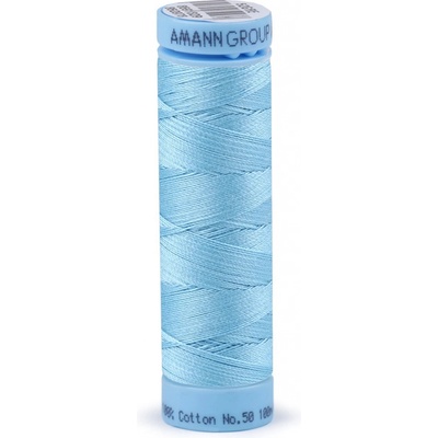 Bavlněné nitě 100 m etiketní č. 50 Triana Amann Barva: 0272 Placid Blue