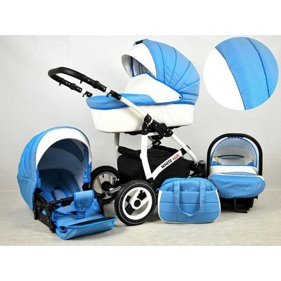 Raf-Pol Kombinovaný White Lux ALU OCEAN BLUE 2021