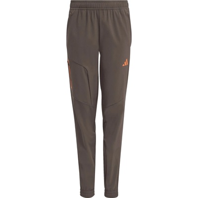 adidas Детски анцунг долнище adidas Kid's Hooded Tech Woven Pants Tracksuit trousers - Shadow Olive / Dusky Orange - размер 140 (EU) (701-4474-0312)