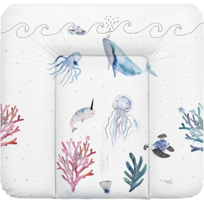 CEBA podložka na komodu textilná Watercolor World Oceán 75 x 72