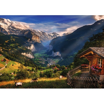 Trefl Foto Odysea Údolie Lauterbrunnen Švajčiarsko 1000 dielov