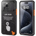 SHELLBOX Калъф за iPhone 12/12 Pro/13/13 Pro/14/14 pro/15/15 Pro/16 - ShellBox - AirBox Водоустойчив IP68 Калъф (6.1 инча) - Черен