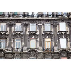 DIMEX ART Флизелинов фототапет фасада на стара къща 375 x 250 см