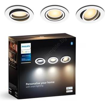 Philips Philips-К-кт 3xLED Димируема лампа за вграждане Hue MILLISKIN 1xGU10/4, 2W/230 (P6213)