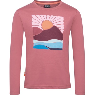 Trollkids Детска блуза с дълъг ръкав Trollkids Girl's Falketind Longsleeve Longsleeve - Frozen Berry - размер 98 (EU) (704-5817-0411)