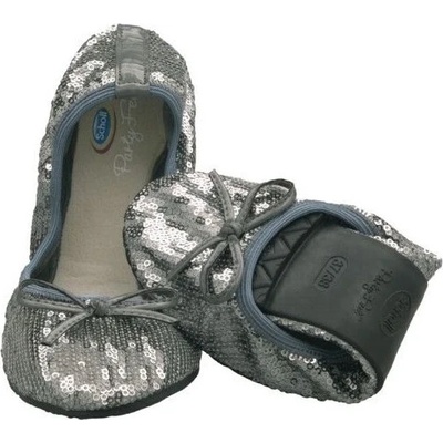 Scholl Pocket Ballerina New sequins stříbrné – Hledejceny.cz