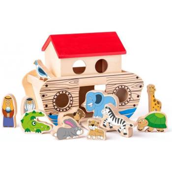 Image 1 of Woodyland Woody Ноев ковчег - дървен сортер-кораб с животни