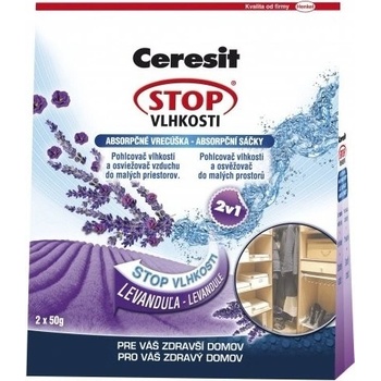 Ceresit Stop Vlhkosti Absorpčné vrecúška 2 x 50 g levanduľa