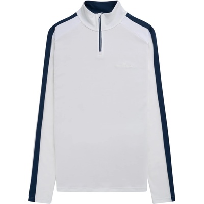 Amundsen Sports Мъжки вълнен пуловер Amundsen Sports 5Mila Half Zip Merino jacket - White / Stripe (005-6051-0511)