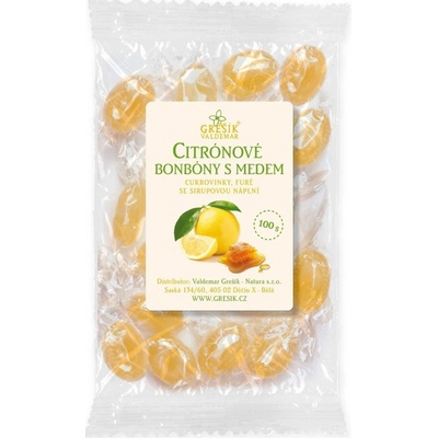 Grešík Citrónové bonbóny s medem 100 g