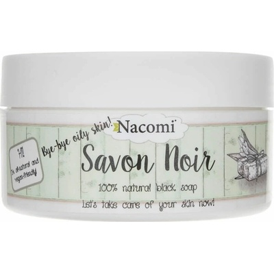 Nacomi 100% Natural black Soap prírodné čistiace čierne mydlo 120 g