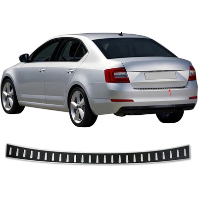 Nerez kryt zadného nárazníka v imitácii karbónu Omtec Škoda Octavia III 2013-19 sedan